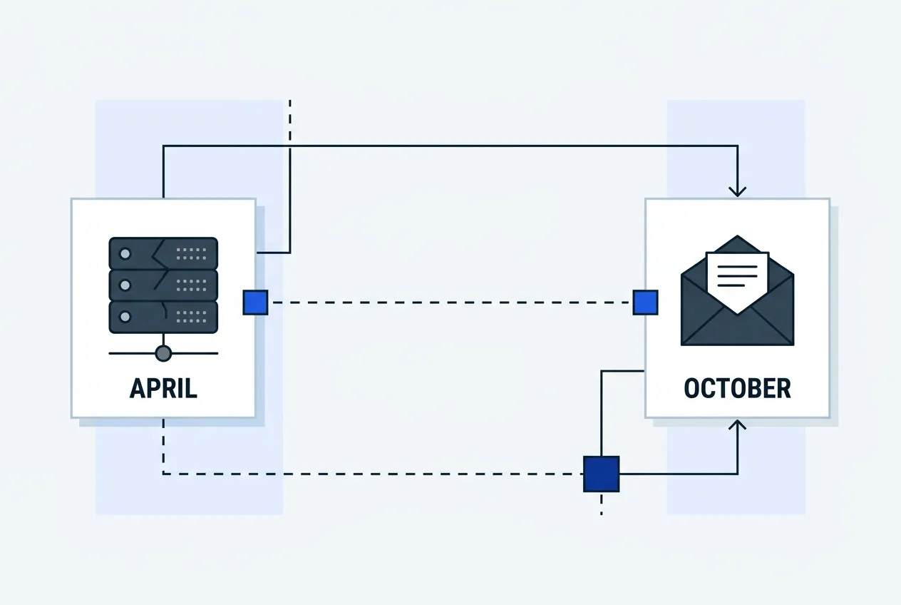 Infographic timeline illustrating the six-month gap between JM Bullion breach detection and customer notification.