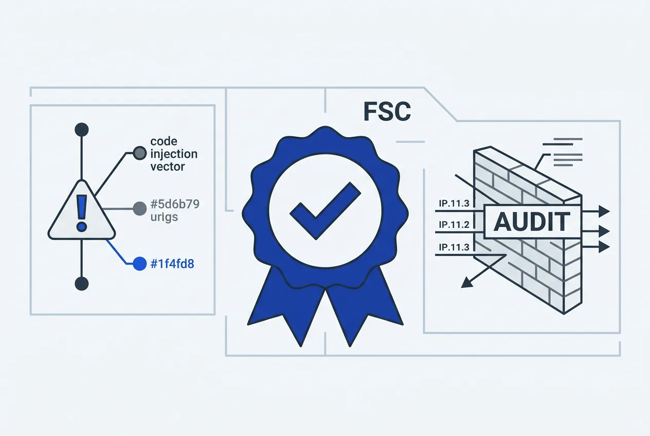 Technical compliance infographic showing financial regulatory response to P2P lending platform breaches.