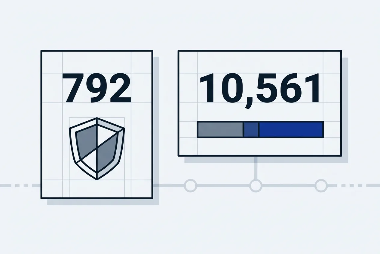 Vulnerability metrics infographic displaying critical and high severity security beta findings.
